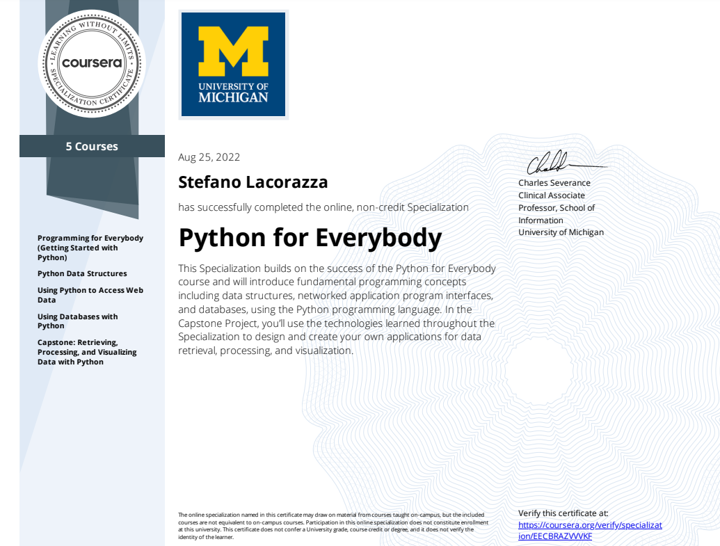 Certification Image
